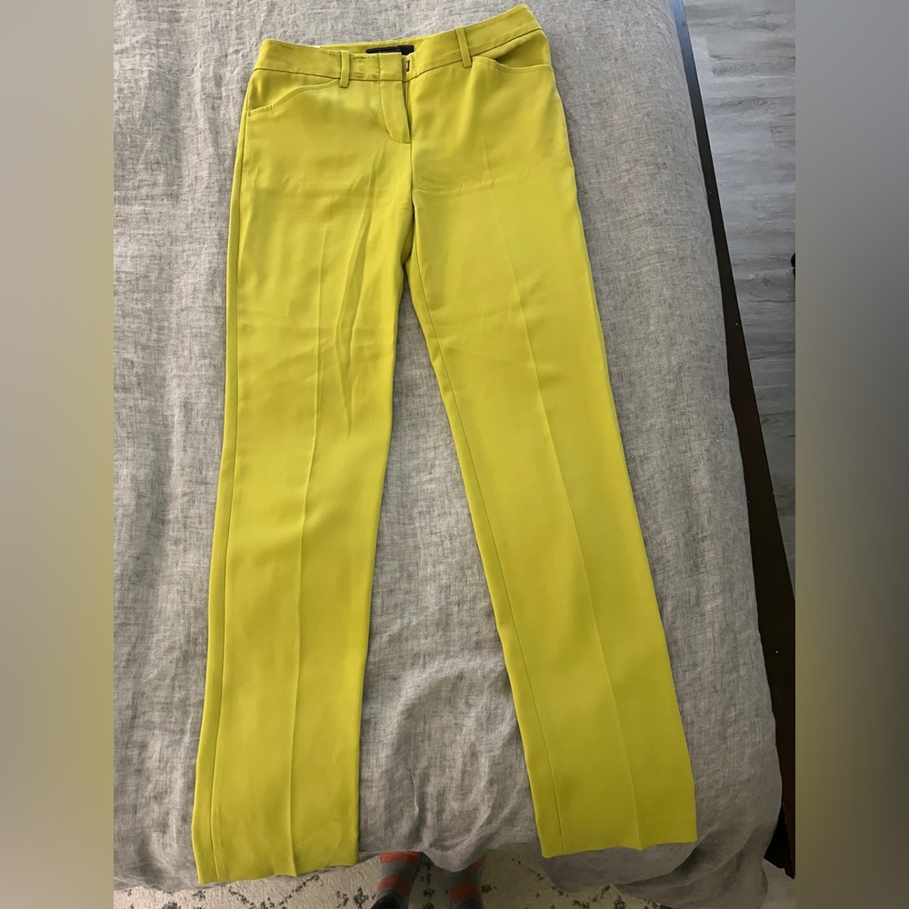 BCBG maxazria pants, size 0. Gently worn, a bit of marks from a leather belt